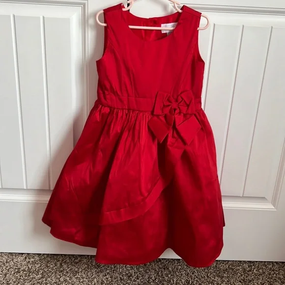 strapless open back dress Flower Girl Dress Square Neck Little Girl Bridesmaid Dress Velvet Evening Party Dress, Burgundy / 14